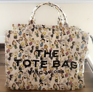 Marc Jacobs Cream and Black Iconic Tote Bag